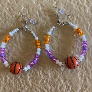 Phoenix Suns 🏀 Hoop Earrings. Made with L🏀VE!